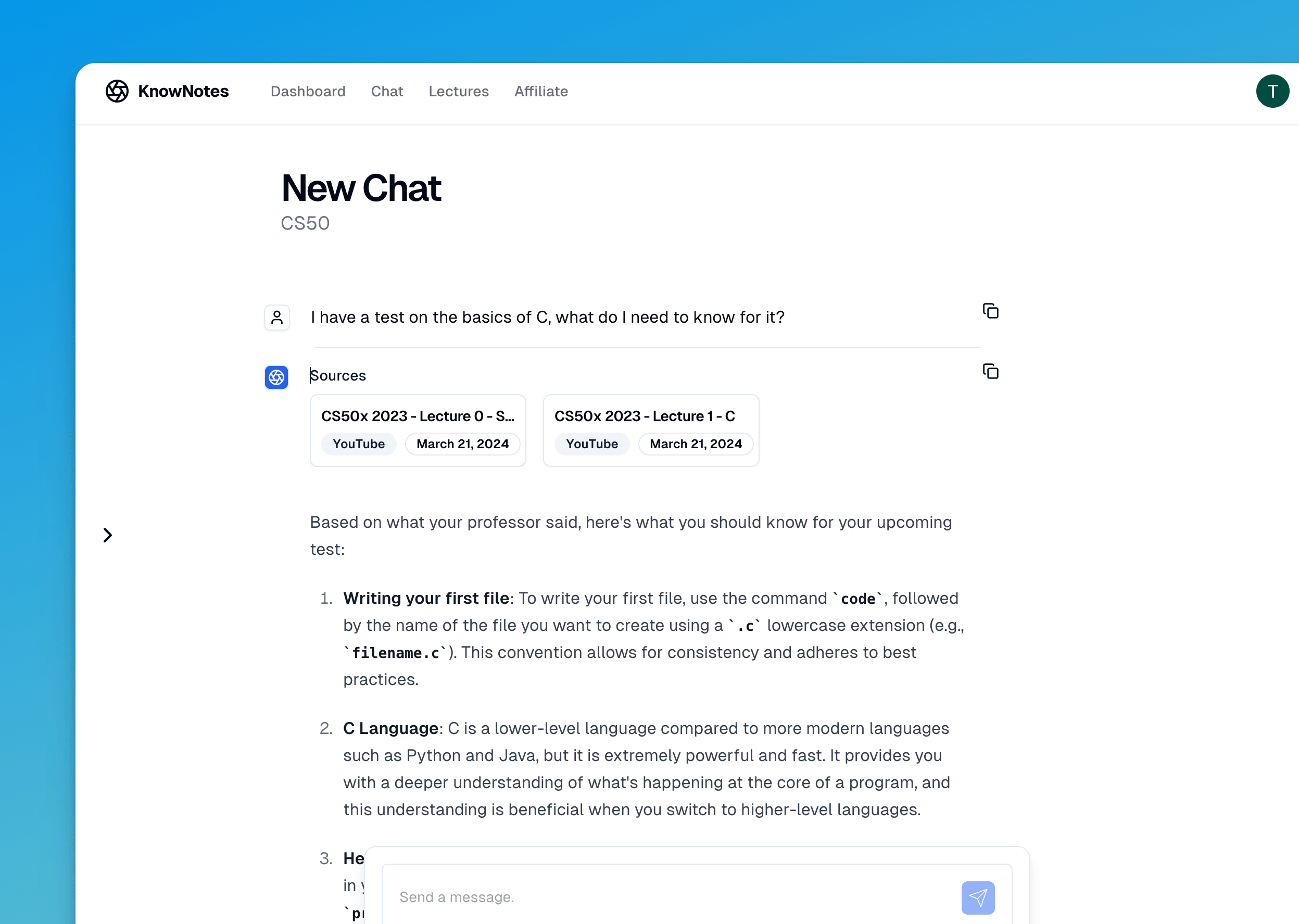 Chat With Your Class